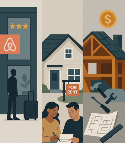 Comparativa visual de estrategias de inversión inmobiliaria en Texas